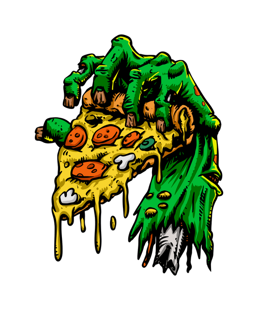 Zombie pizza, Press-ready, Transfer only, MTO