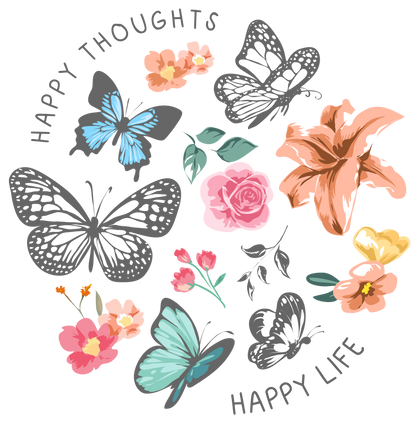 Happy thoughts, Press-ready, Transfer only, MTO