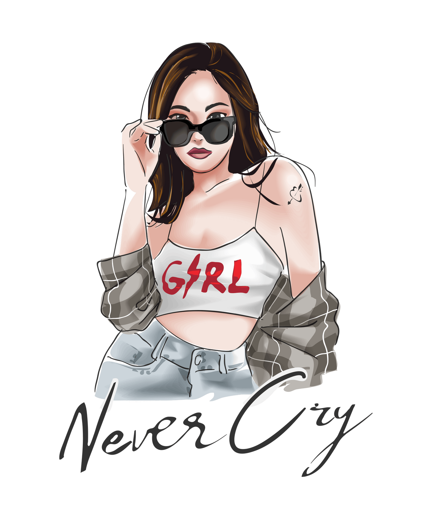 Never cry, Press-ready, Transfer only, MTO