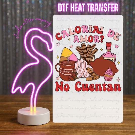 Calorias de amor, Heat transfer, Press and peel, Full color, Instant press, MTO