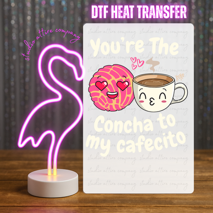 Concha, Valentine, Cinco de mayo, Heat transfer, Press and peel, Full color, Instant press, MTO