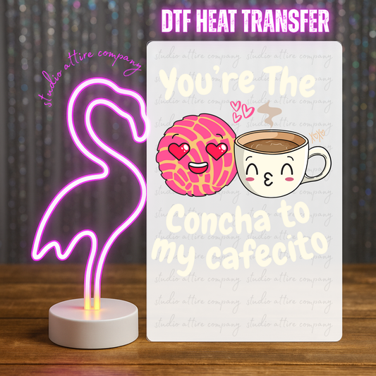 Concha, Valentine, Cinco de mayo, Heat transfer, Press and peel, Full color, Instant press, MTO