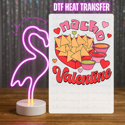 Nacho, Valentine, Cinco de mayo, Heat transfer, Press and peel, Full color, Instant press, MTO