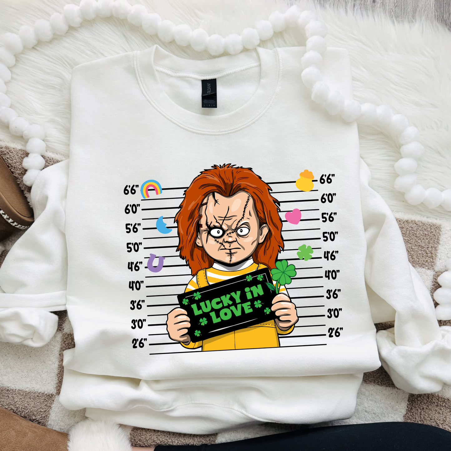 Chucky, Horror, St. Patty's Day, Sweatshirt, 379