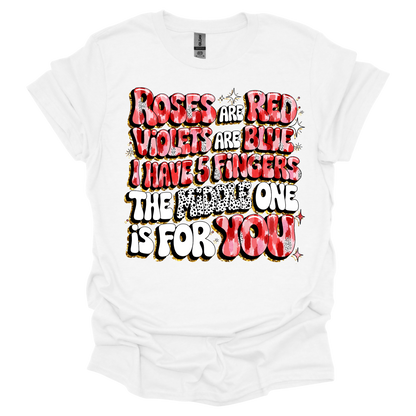 San Valentín, camiseta, manga corta, estilo suave
