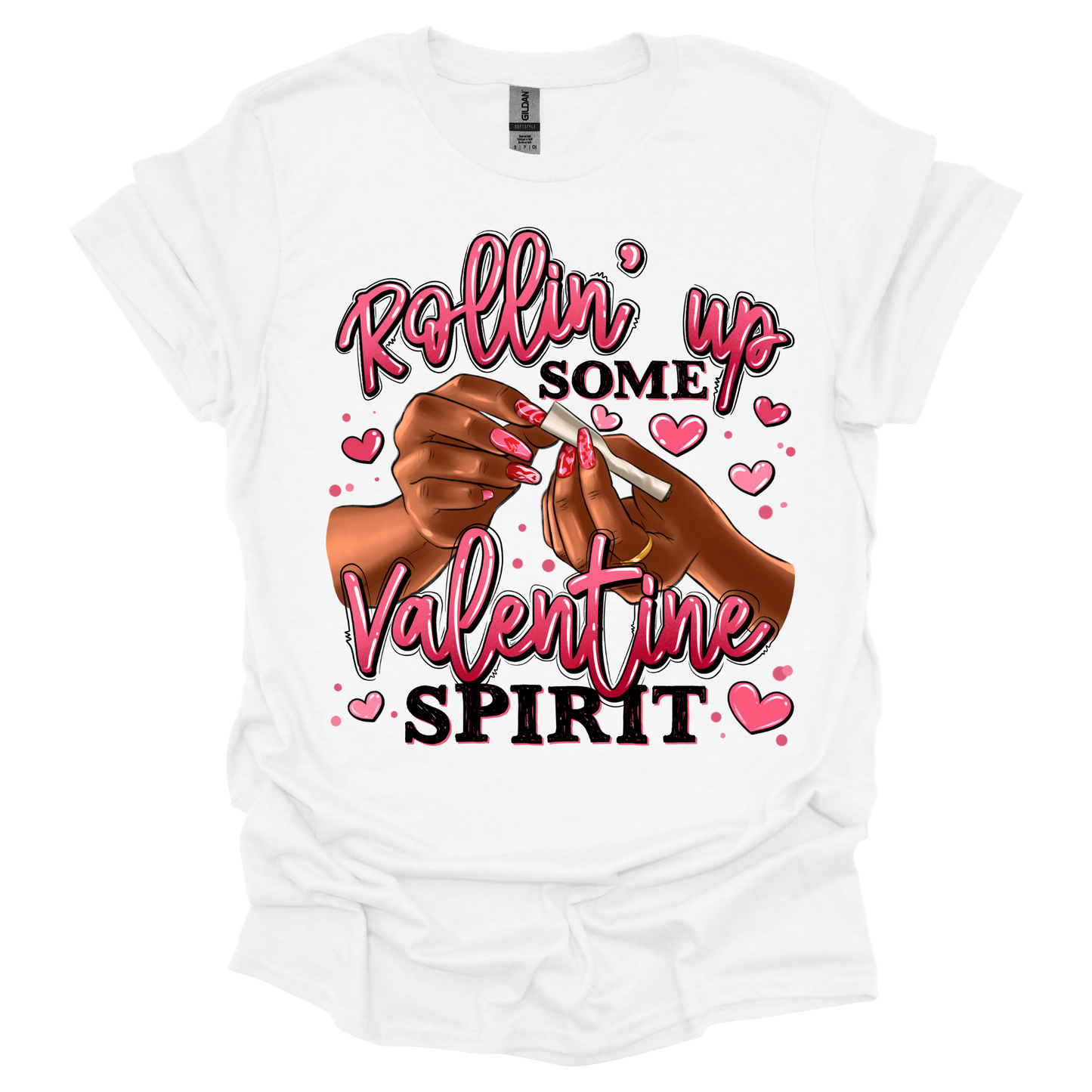 San Valentín, camiseta, manga corta, estilo suave