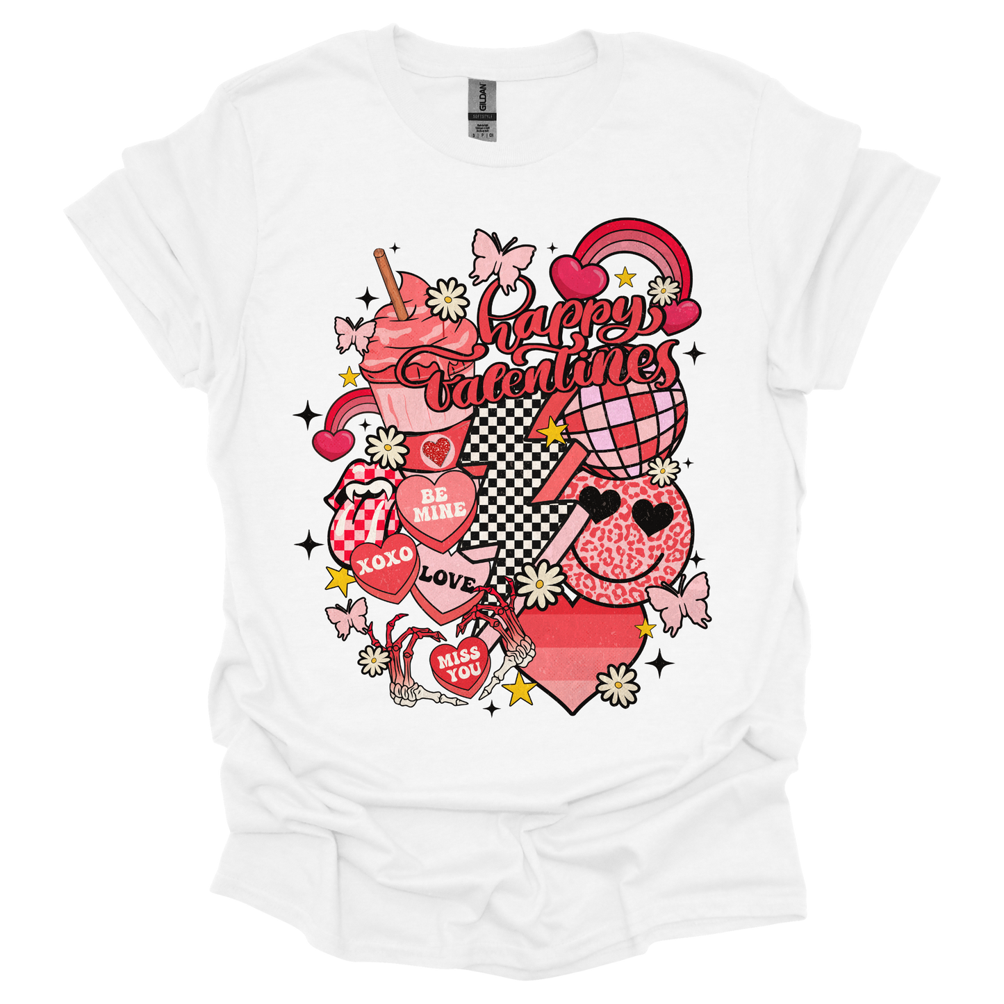Día de San Valentín, camiseta, manga corta, estilo suave.