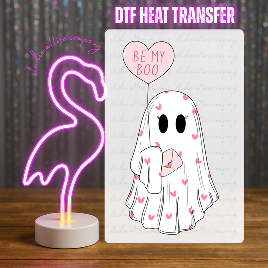 Ghost, Valentine, Heat transfer, Press and peel, Full color, Instant press, MTO