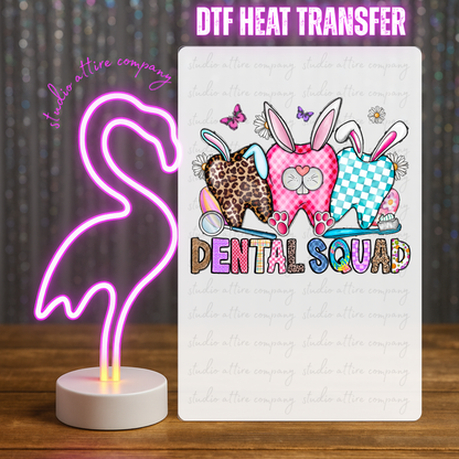 Dental Squad, Easter, DTF Heat Transfer, Press and peel, Full color, Instant press, MTO