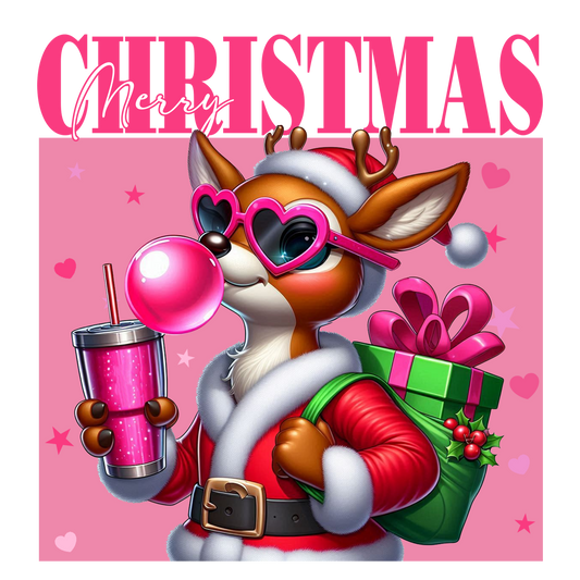 Reindeer, Christmas, Press-ready, Transfer only, MTO