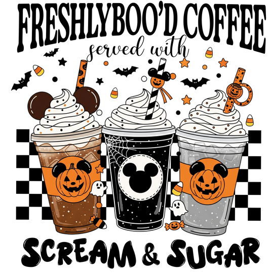 Freshly Boo'd Coffee, Press-ready, Transfer only, MTO