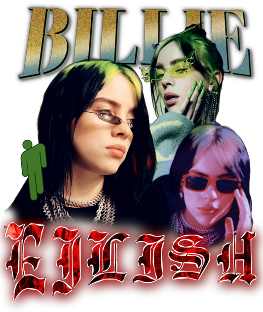 Billie, band t-shirt, Press-ready, Transfer only, MTO