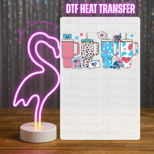 Blue mosnter coffee, Valentine, Heat transfer, Press and peel, Full color, Instant press, MTO