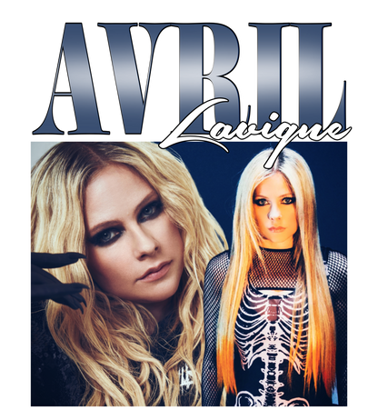 Avril, band t-shirt, Press-ready, Transfer only, MTO