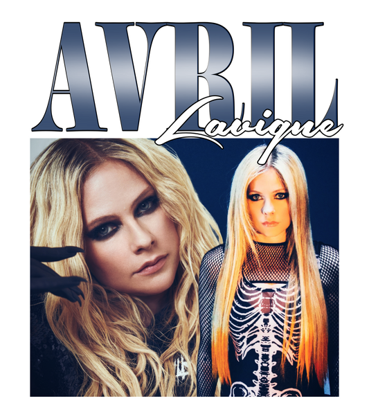 Avril, band t-shirt, Press-ready, Transfer only, MTO