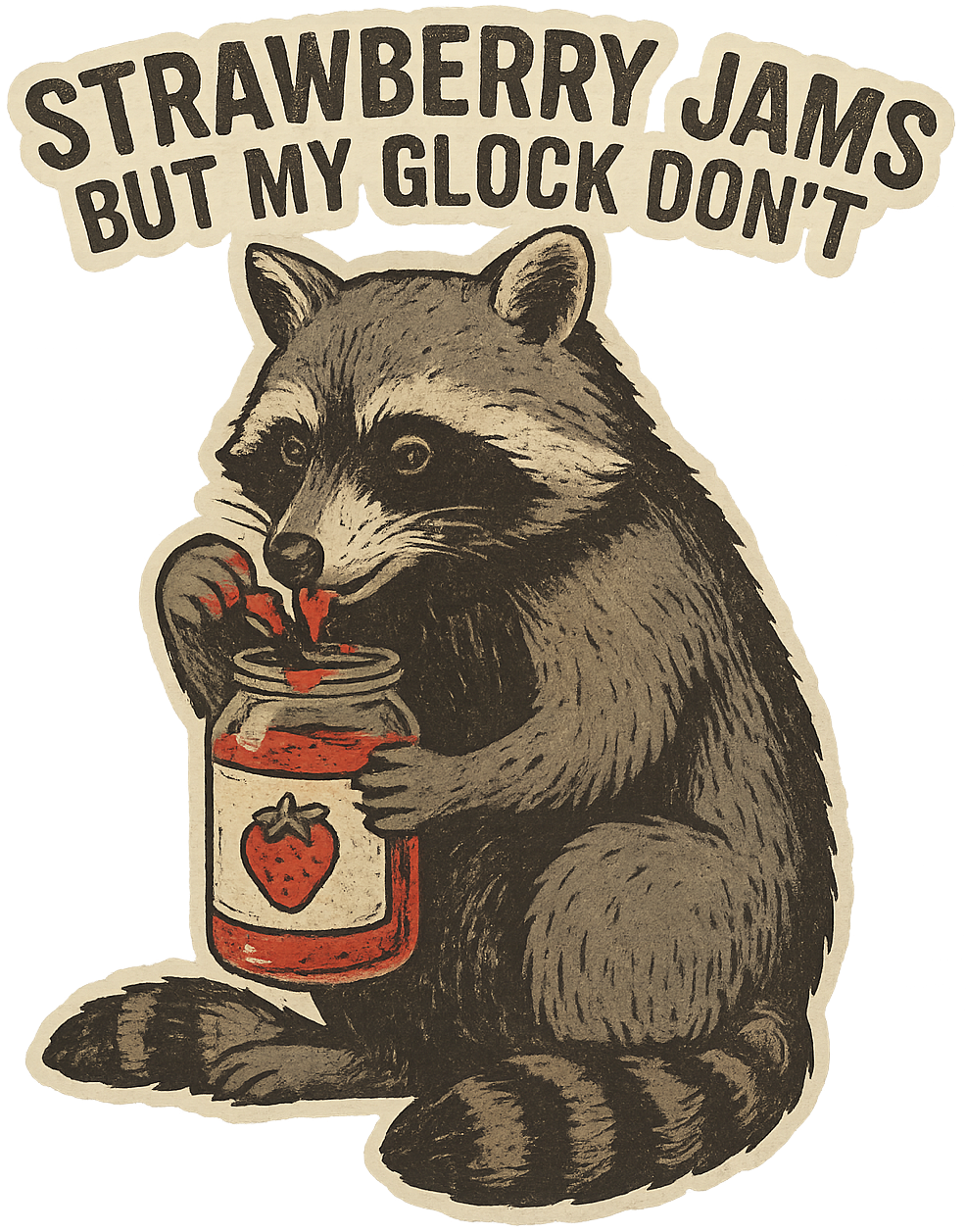 Strawberry jams but my g***k don't, Press-ready, Transfer only, MTO