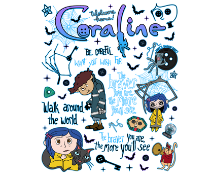 Coraline, Press-ready, Transfer only, MTO