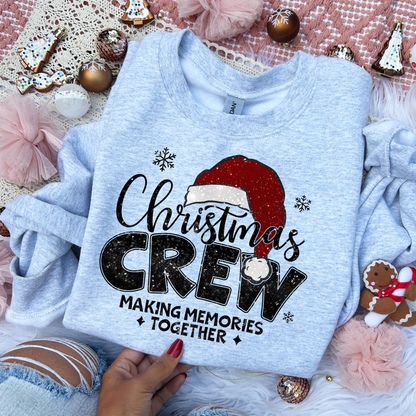 Christmas crew black letters Sweatshirt 5188