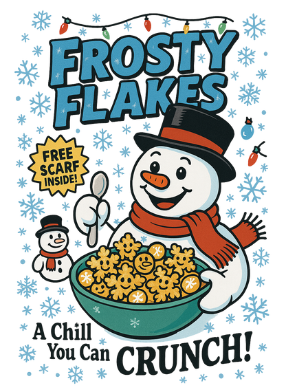 Frosty flakes, Press-ready, Transfer only, MTO