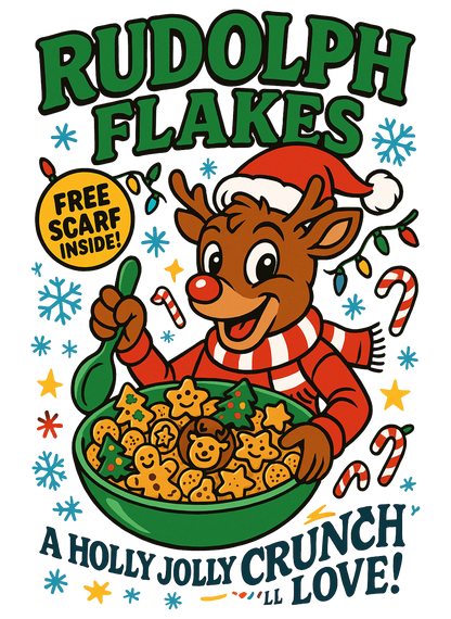 Rudolph flakes, Press-ready, Transfer only, MTO
