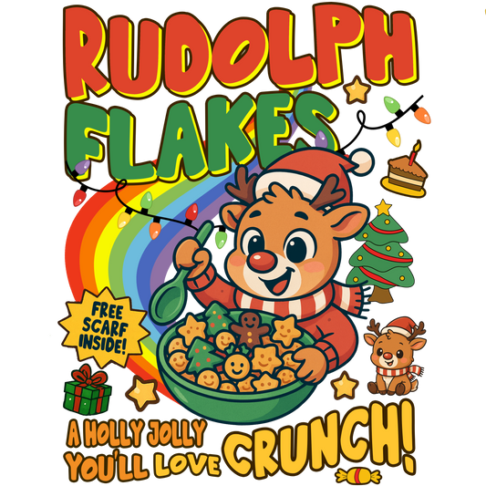 Rudolph flakes, Press-ready, Transfer only, MTO