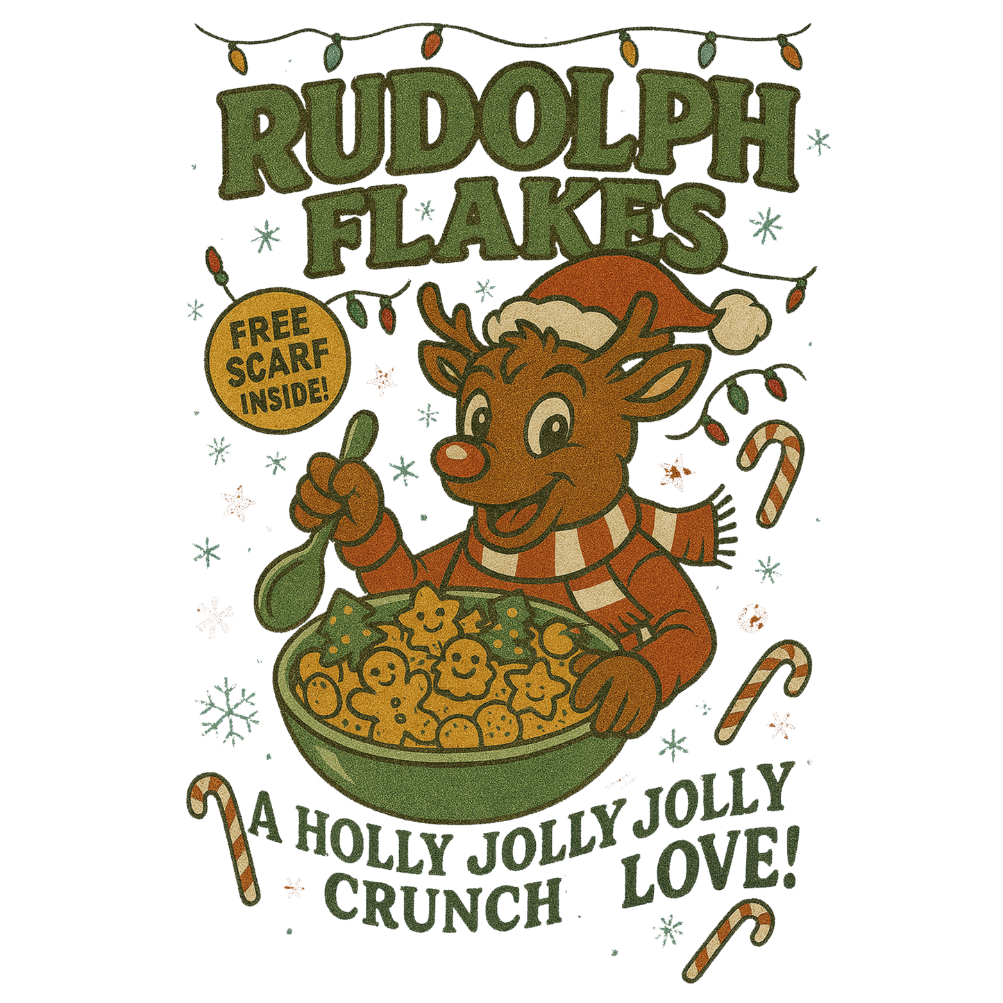 Rudolph flakes, Press-ready, Transfer only, MTO