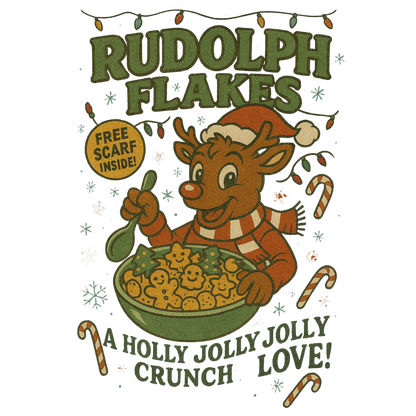 Rudolph flakes, Press-ready, Transfer only, MTO
