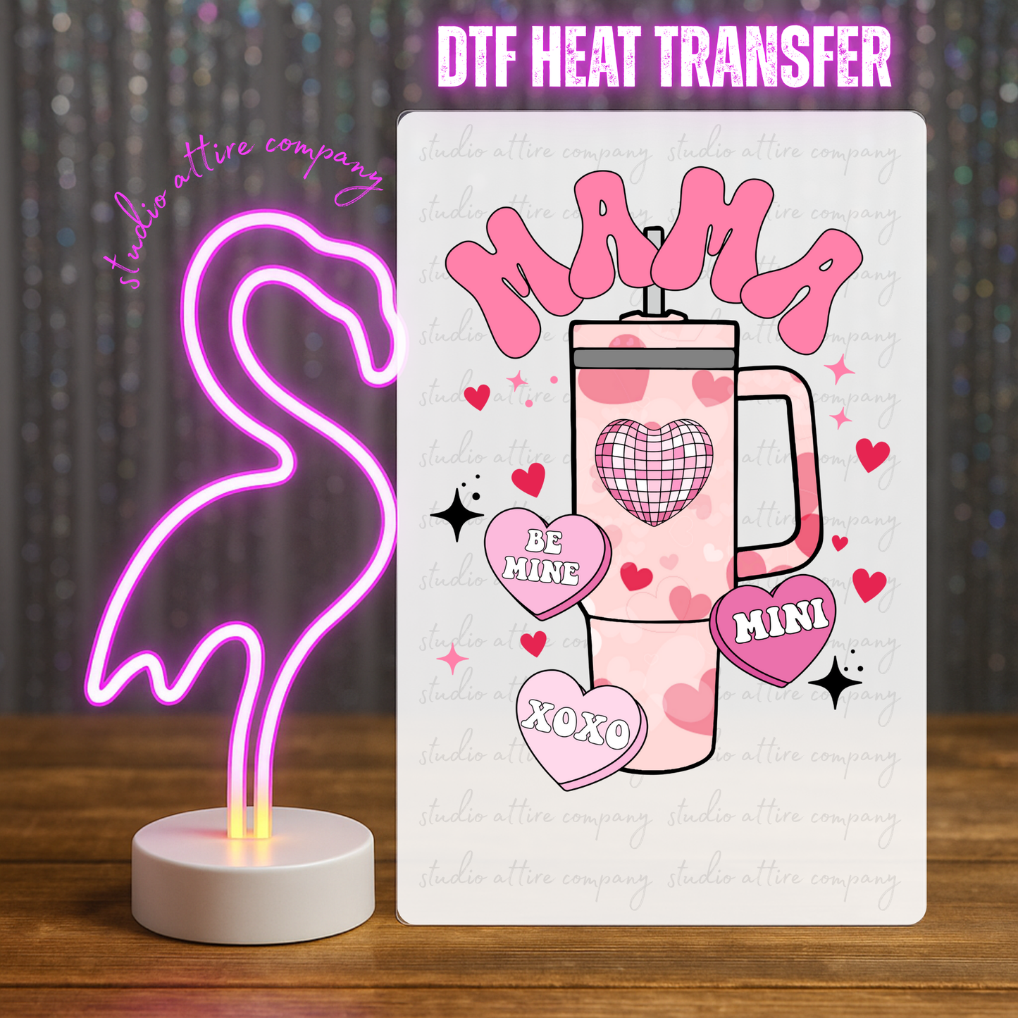 Mama coffee, Valentine, Heat transfer, Press and peel, Full color, Instant press, MTO