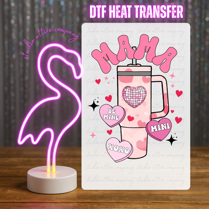 Mama coffee, Valentine, Heat transfer, Press and peel, Full color, Instant press, MTO