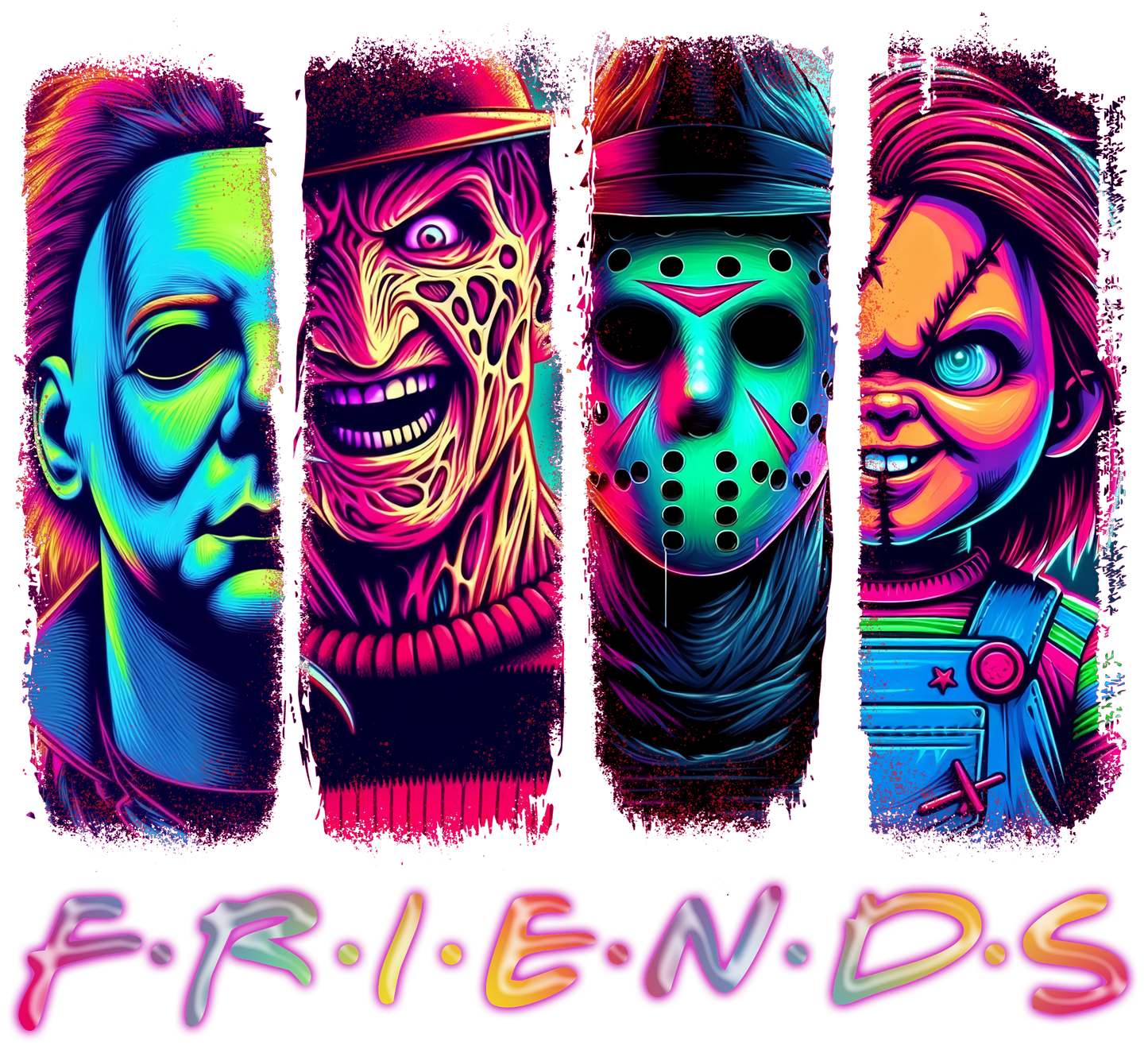 Friends, Halloween, Horror, Press-ready, Transfer only, MTO