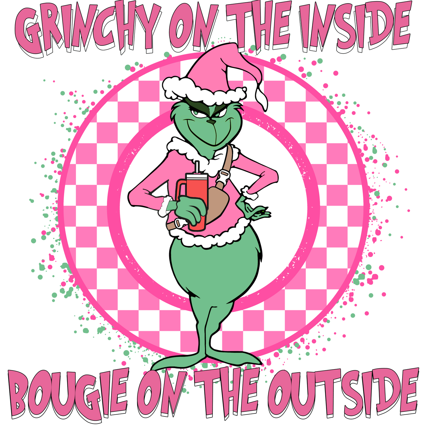 Grinchy inside, Christmas, Press-ready, Transfer only, MTO