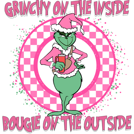 Grinchy inside, Christmas, Press-ready, Transfer only, MTO