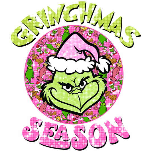 Grinchmas Season, Christmas, Press-ready, Transfer only, MTO