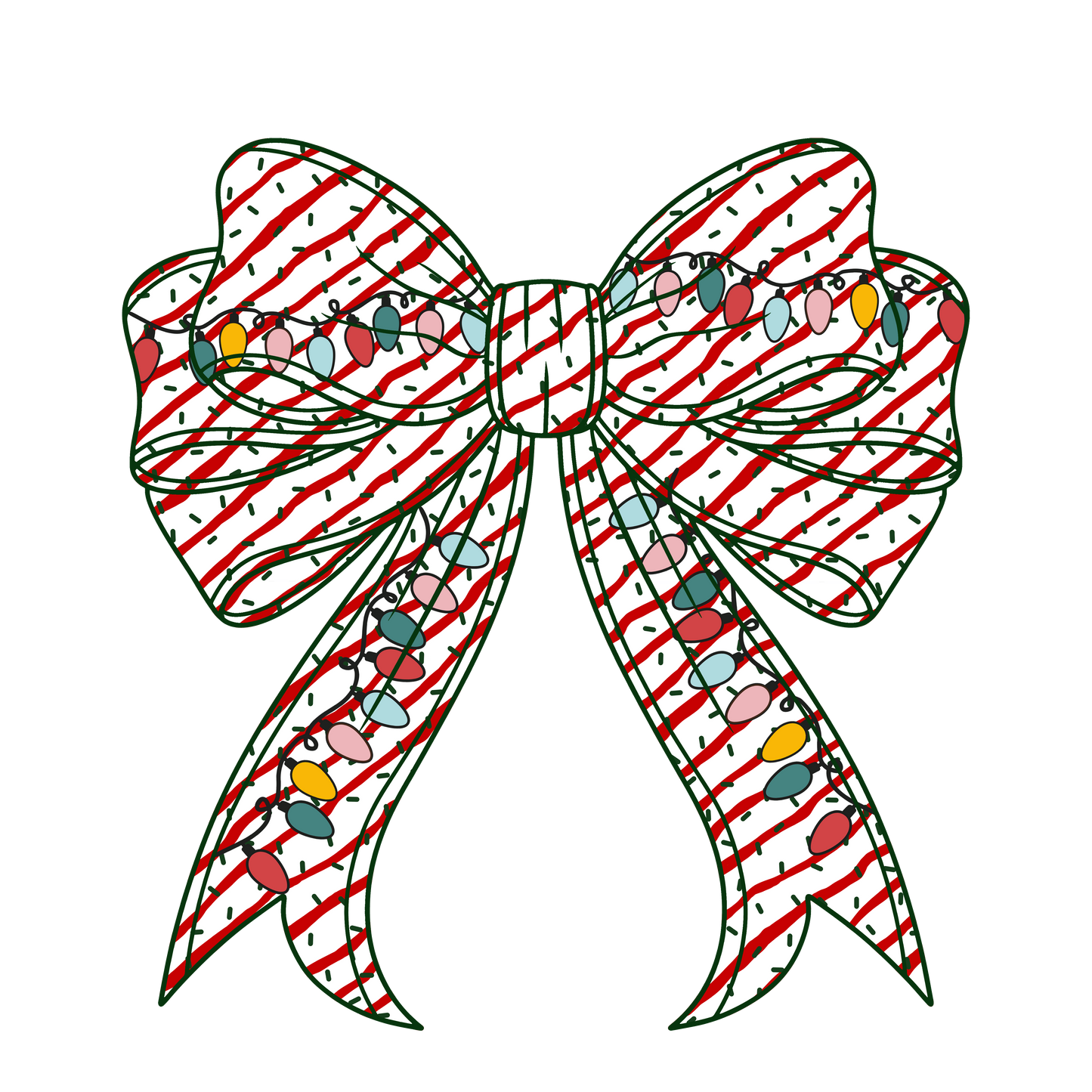 Christmas tree bow, Christmas, Press-ready, Transfer only, MTO