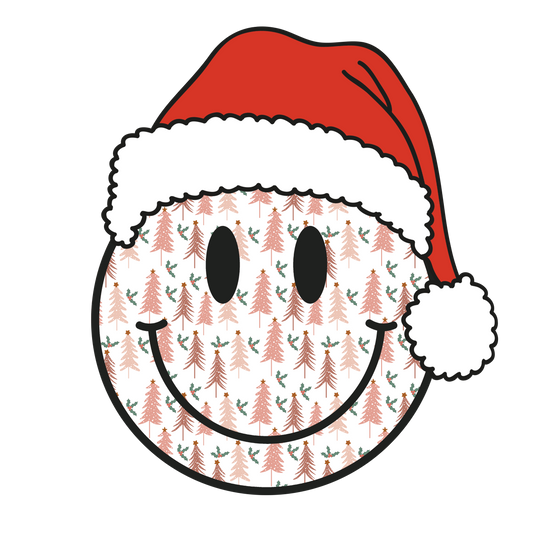 Smiley face, Christmas, Press-ready, Transfer only, MTO