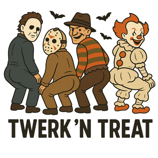 Twerk n' treat, Horror, Press-ready, Transfer only, MTO