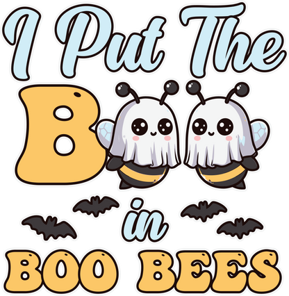 I put the boo in boo bees, Halloween, Press-ready, Transfer only, MTO
