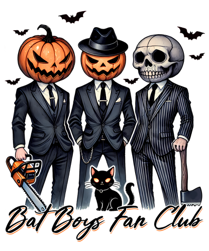 Bat boys club, Halloween, Press-ready, Transfer only, MTO