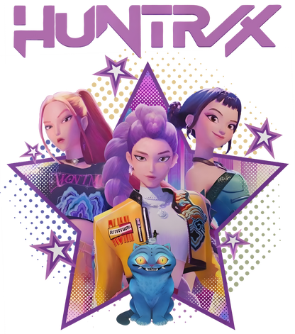 Purple Star, Huntrix, Press-ready, Transfer only, MTO