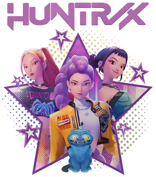 Purple Star, Huntrix, Press-ready, Transfer only, MTO