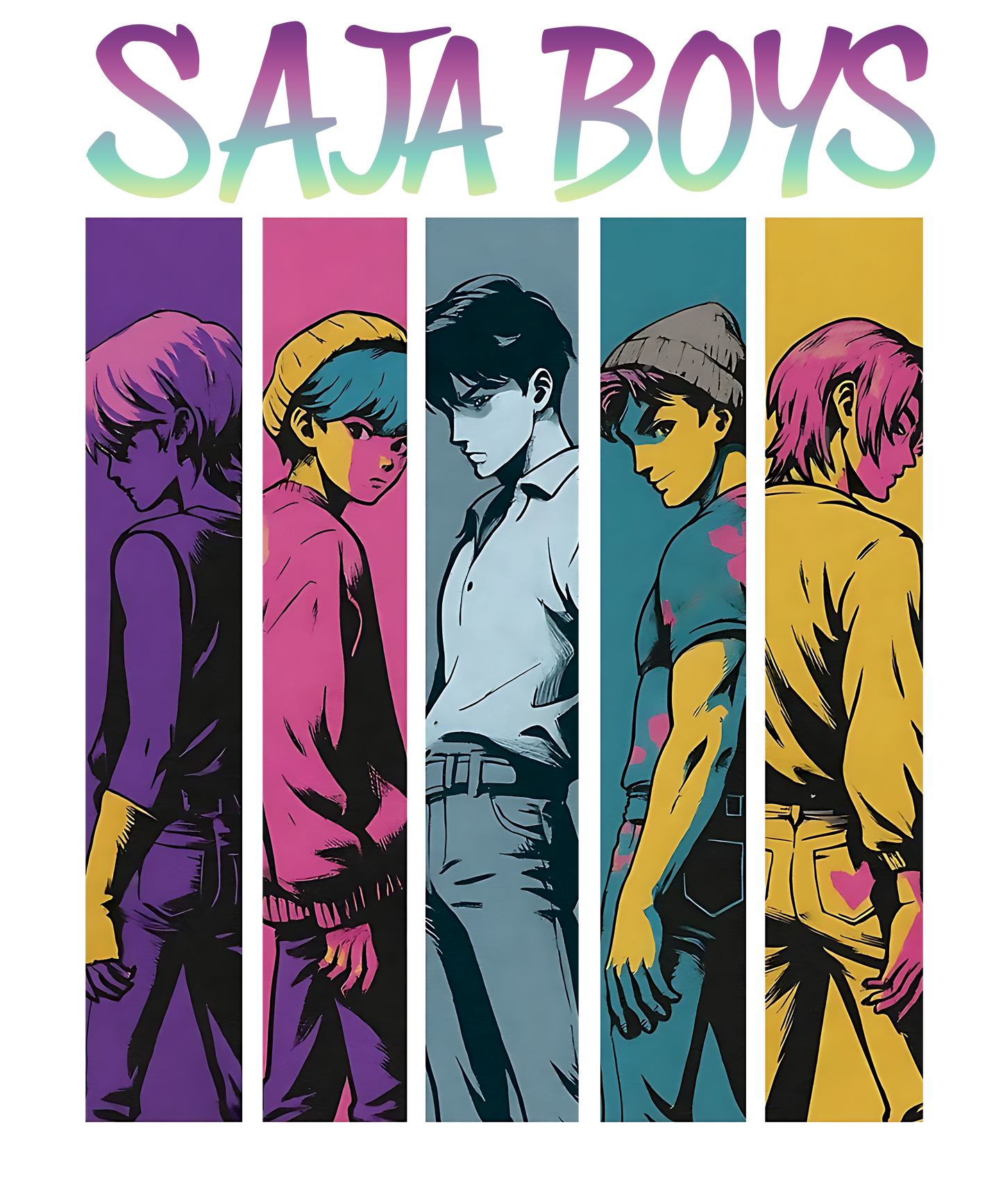 Saja Boys, Huntrix, Press-ready, Transfer only, MTO