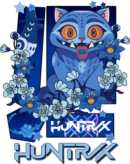 Blue cat, Huntrix, Press-ready, Transfer only, MTO