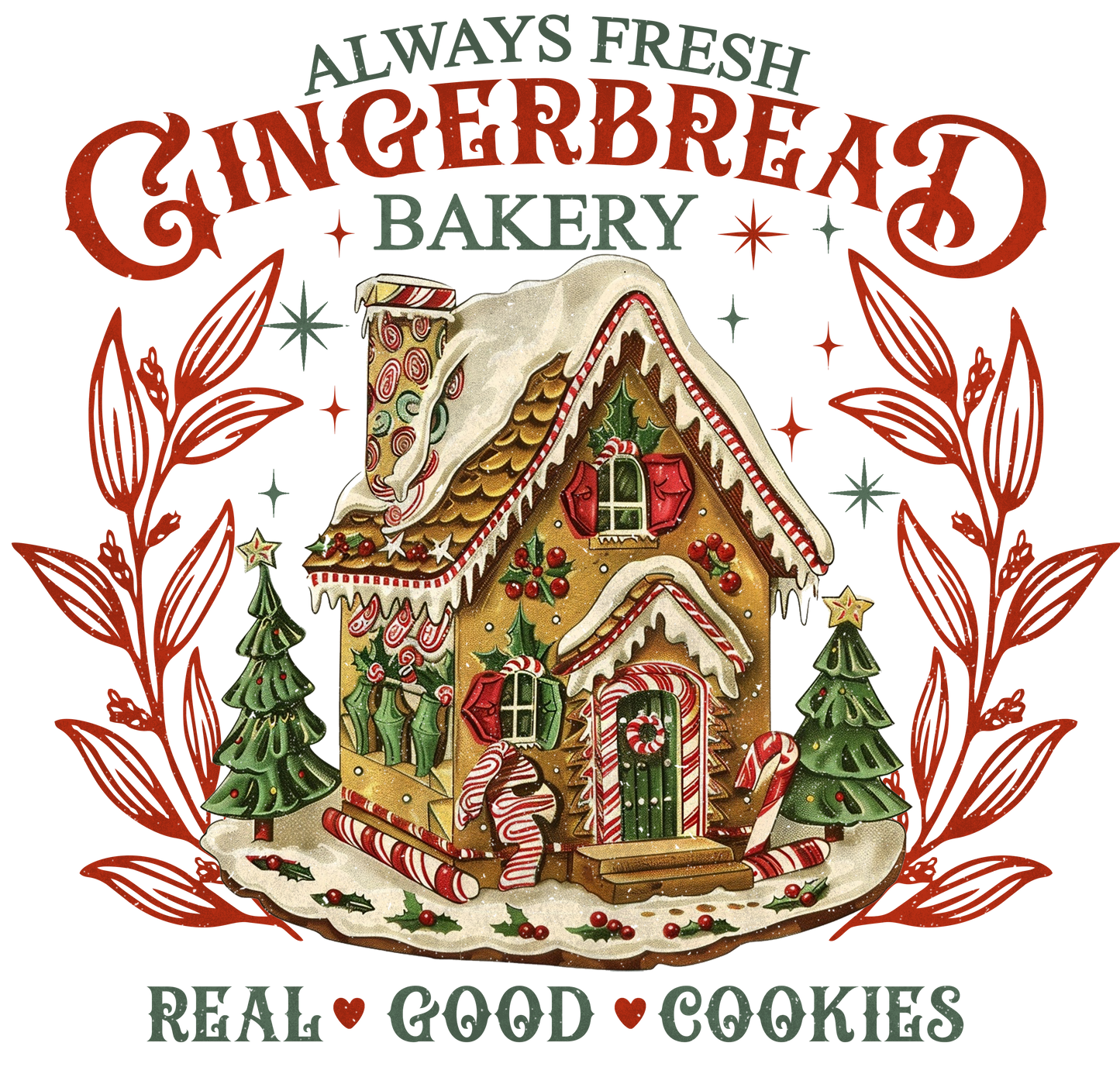 Gingerbread Bakery, Press-ready, Transfer only, MTO