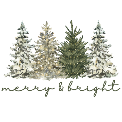 Merry & Bright, Press-ready, Transfer only, MTO