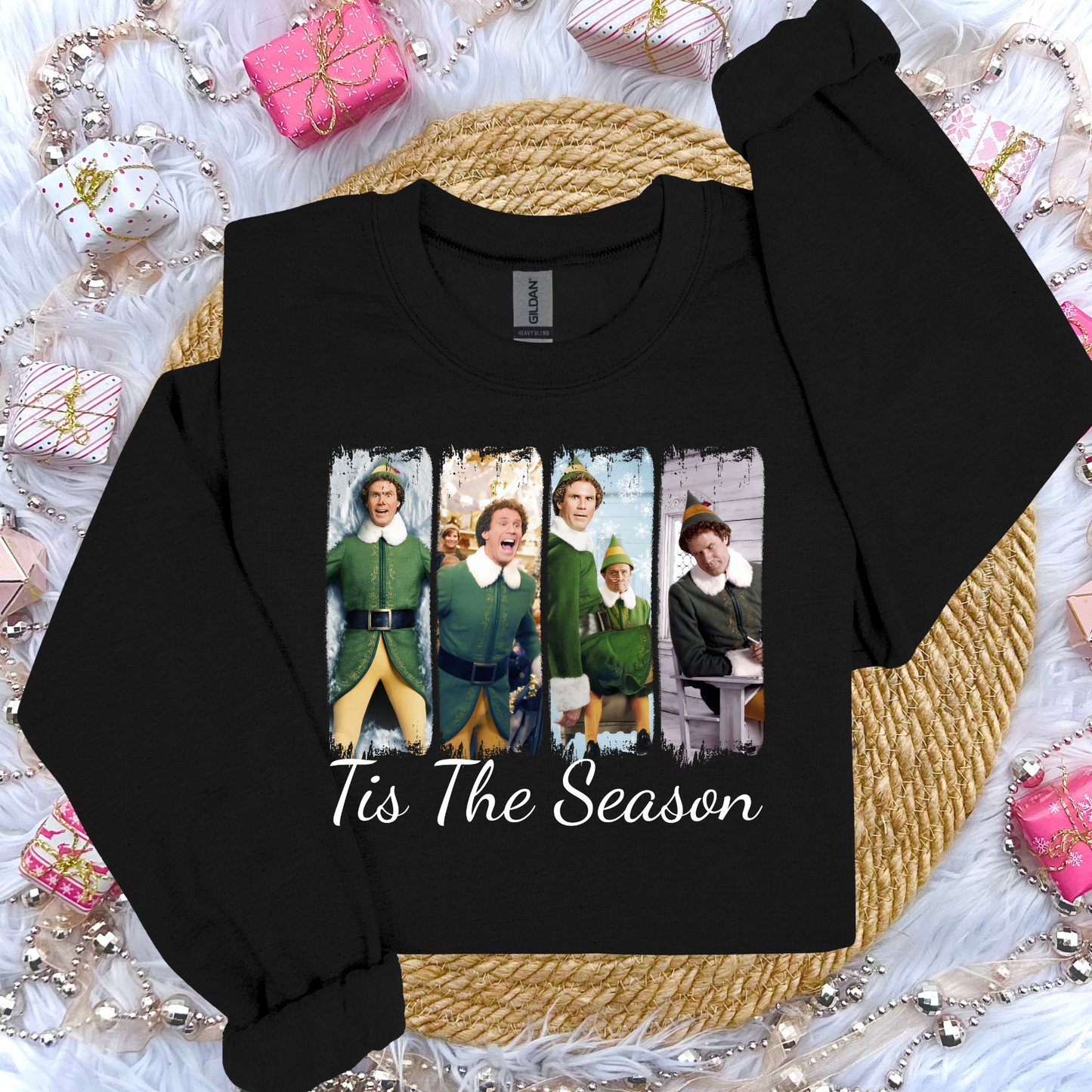 Tis the season elf Sweatshirt 5519