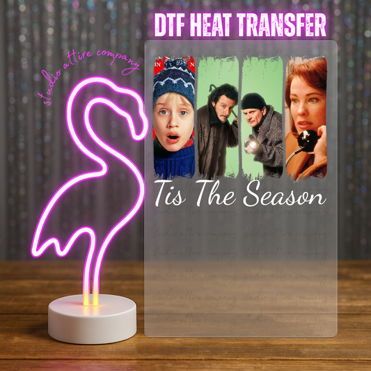 Home Alone, Tis the season, Christmas, Press-ready, Transfer only, MTO