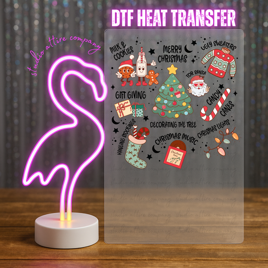 Merry Christmas, Heat transfer, Press and peel, Full color, Instant press, MTO, 5530