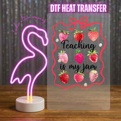 Teaching is my jam, Press-ready, Transfer only, MTO