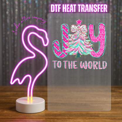 Joy to the world, Heat transfer, Press and peel, Full color, Instant press, MTO, 5534