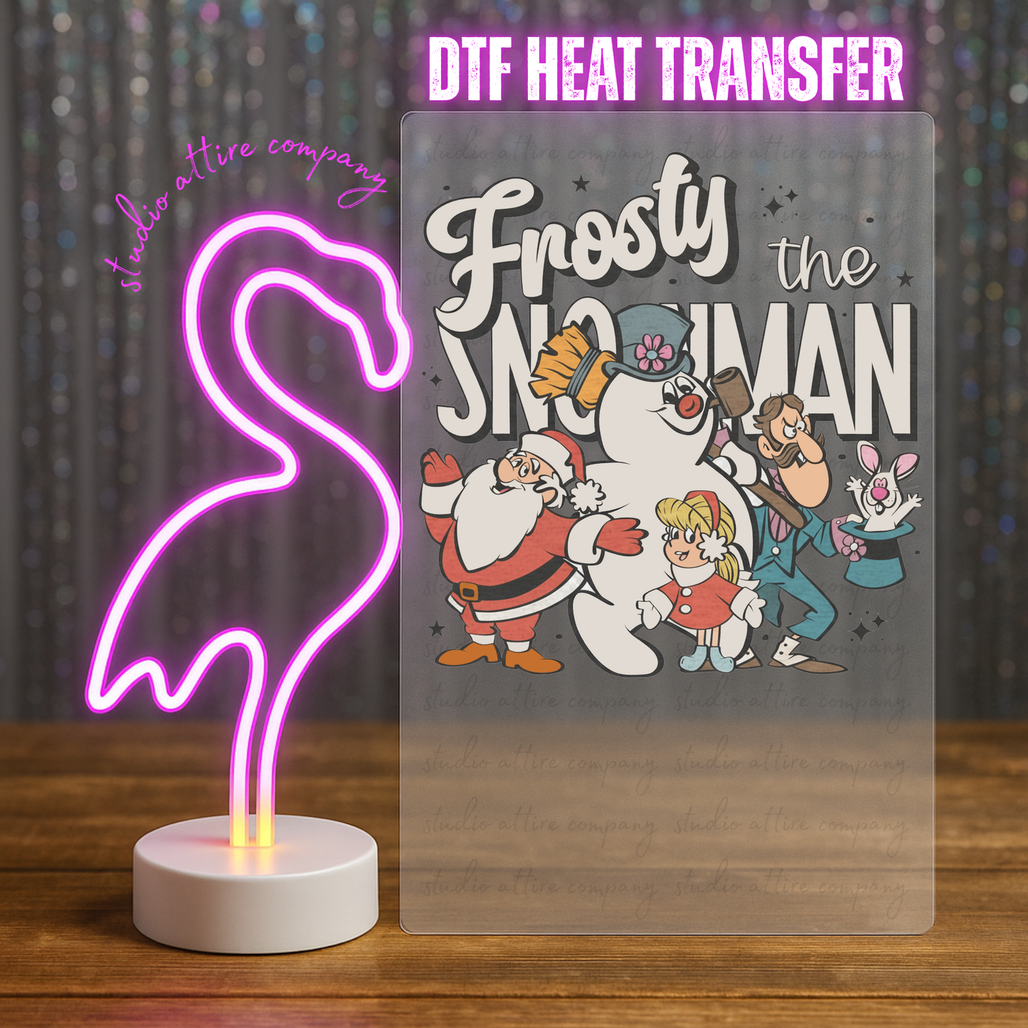 Frosty the snowman, Heat transfer, Press and peel, Full color, Instant press, MTO, 5537